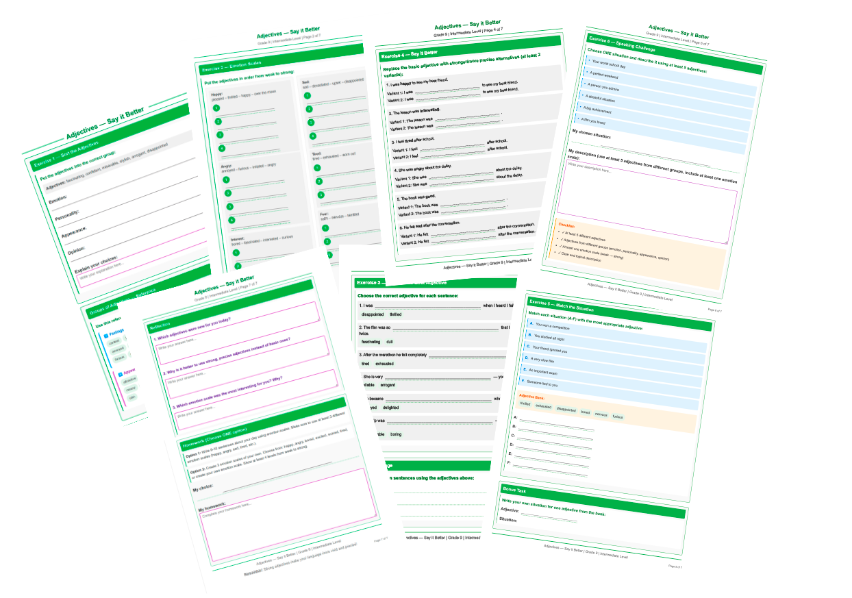 Adjectives - Say it better | First Image