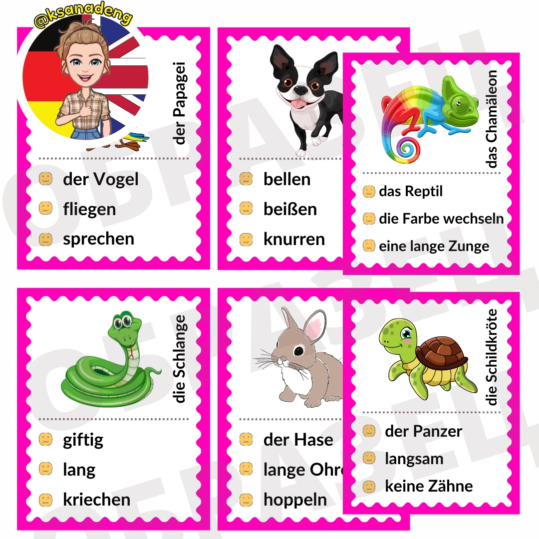 №30 ▪️ Haustiere (Bildkarten + Spiele) ▪️ | Fourth Image