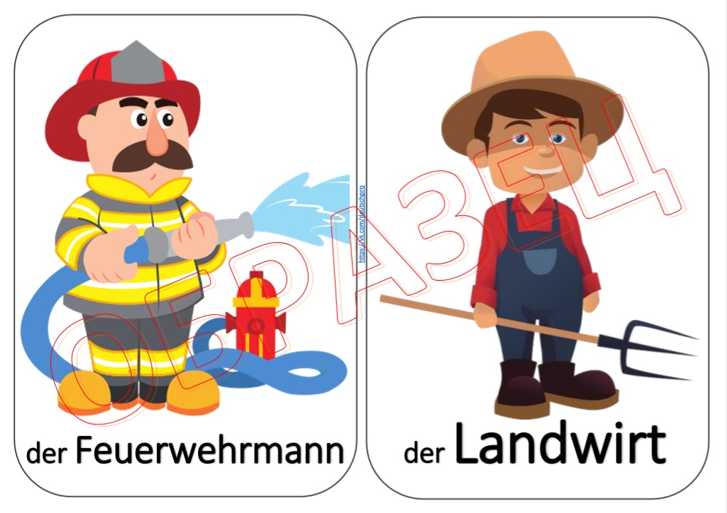№3 ▪️ Berufe ▪️ Карточки с подписями и без | Third Image