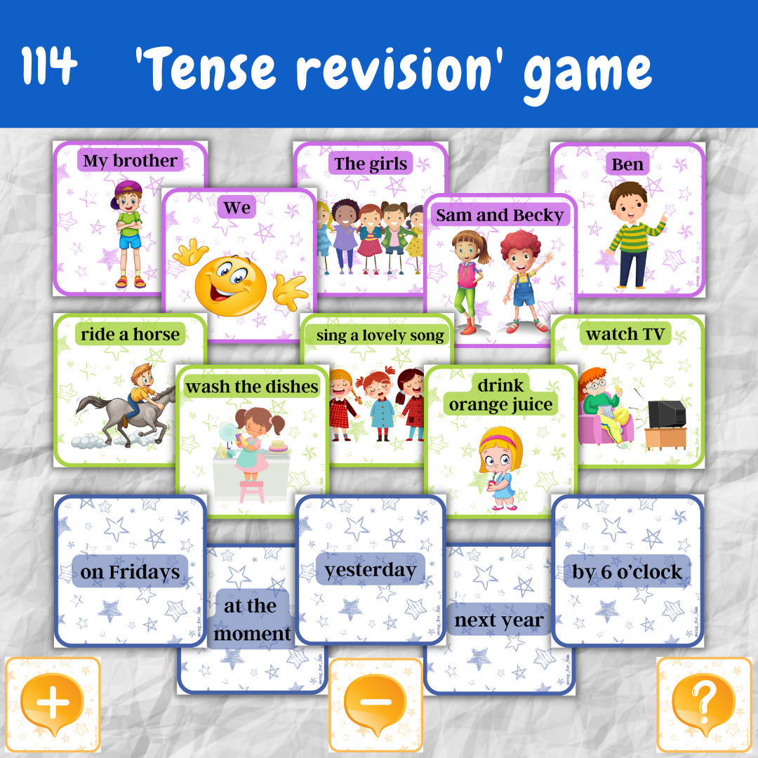 Tense revision game | English For Fun | F3T