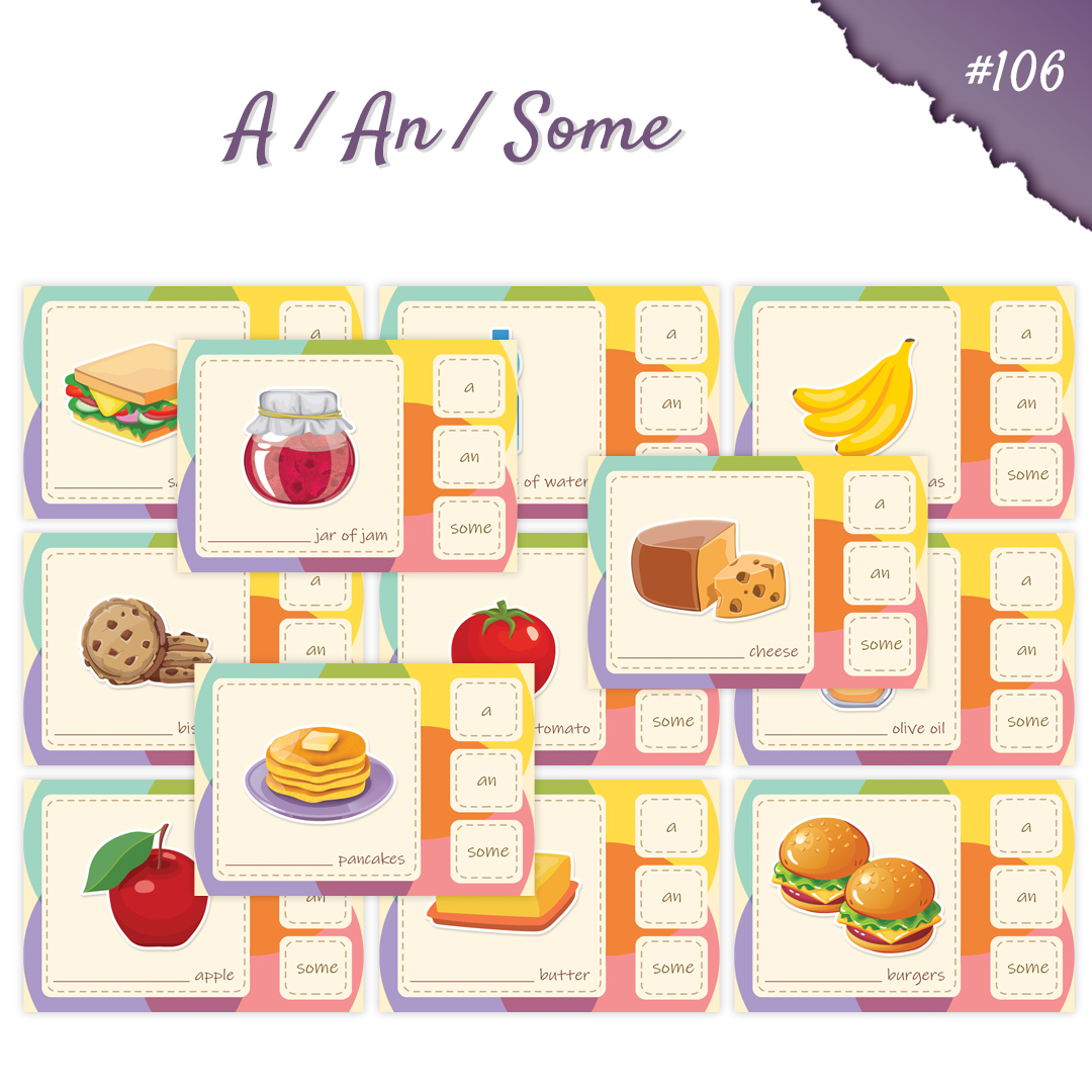 A / An / Some (Food) | Learn English And Play Games | F3T