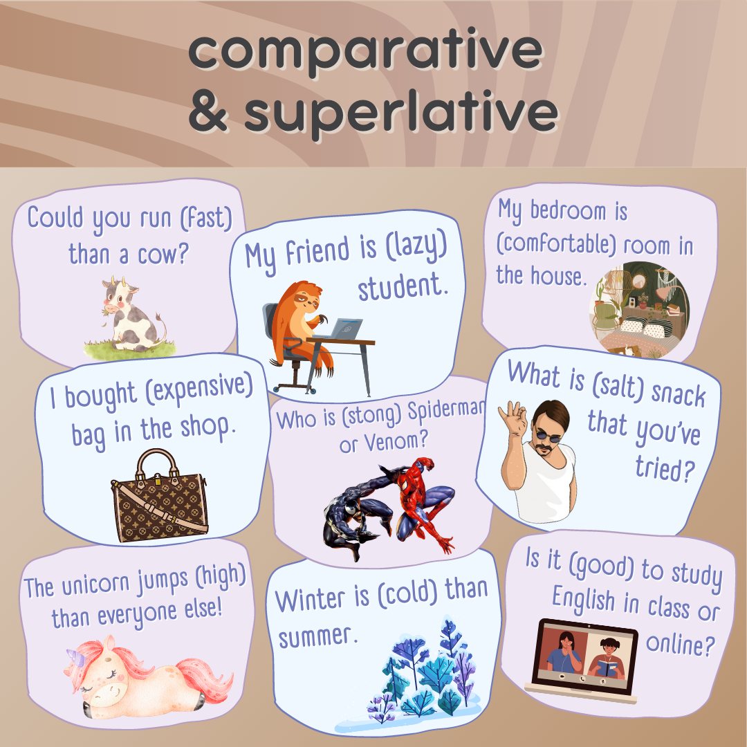 Comparative and Superlative | Portlandia Games | F3T