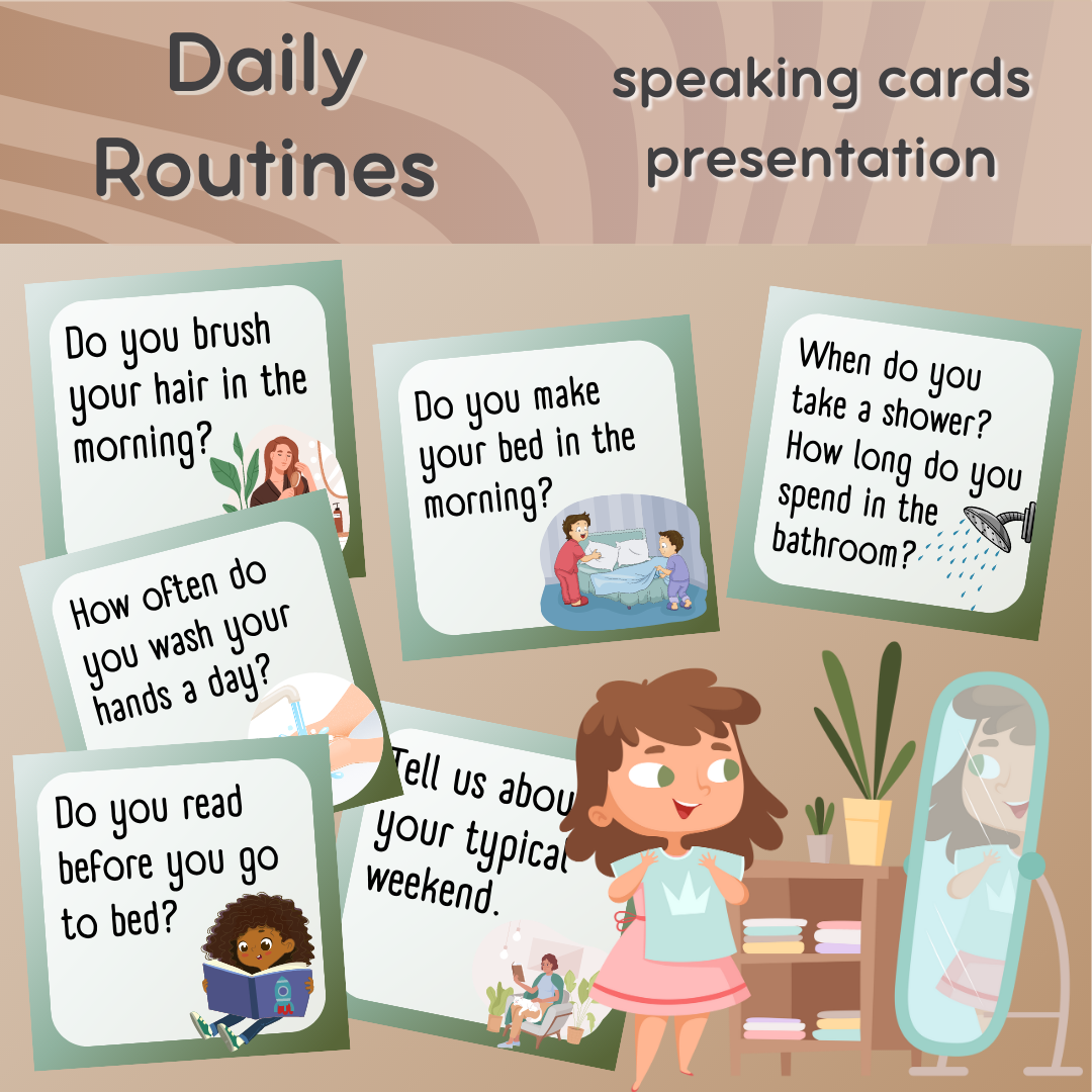 Daily Routines speaking cards | Portlandia Games | F3T