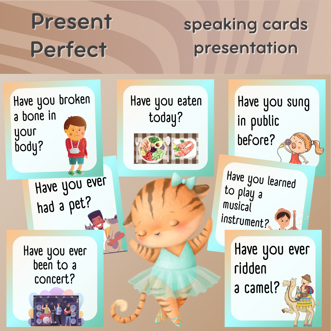 Present Perfect Speaking Cards | Portlandia Games | F3T