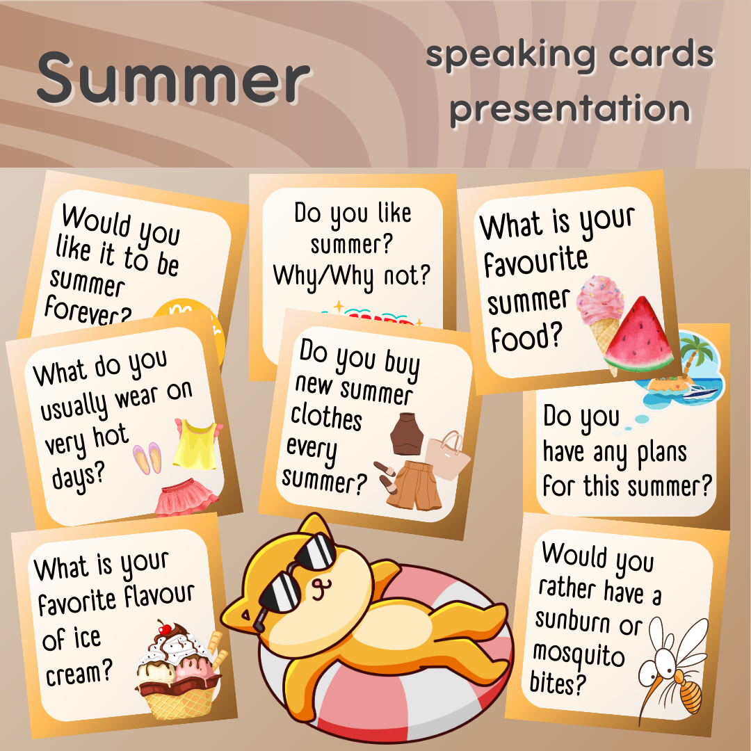 Summer Speaking Cards | Portlandia Games | F3T