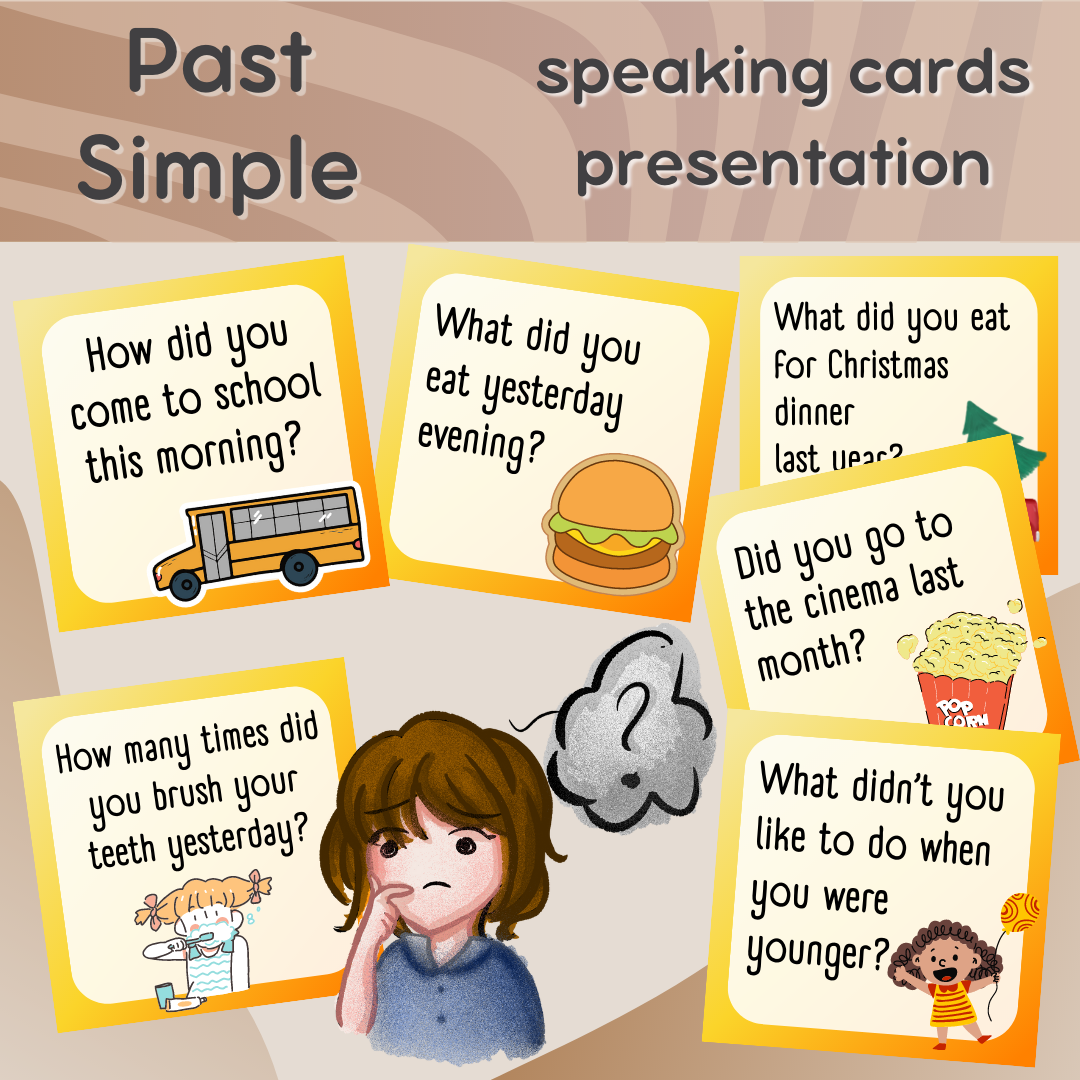 Past Simple Speaking Cards | Portlandia Games | F3T