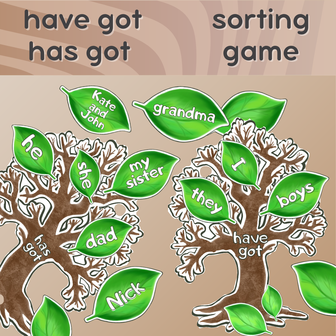 Have/Has got sorting game | Portlandia Games | F3T