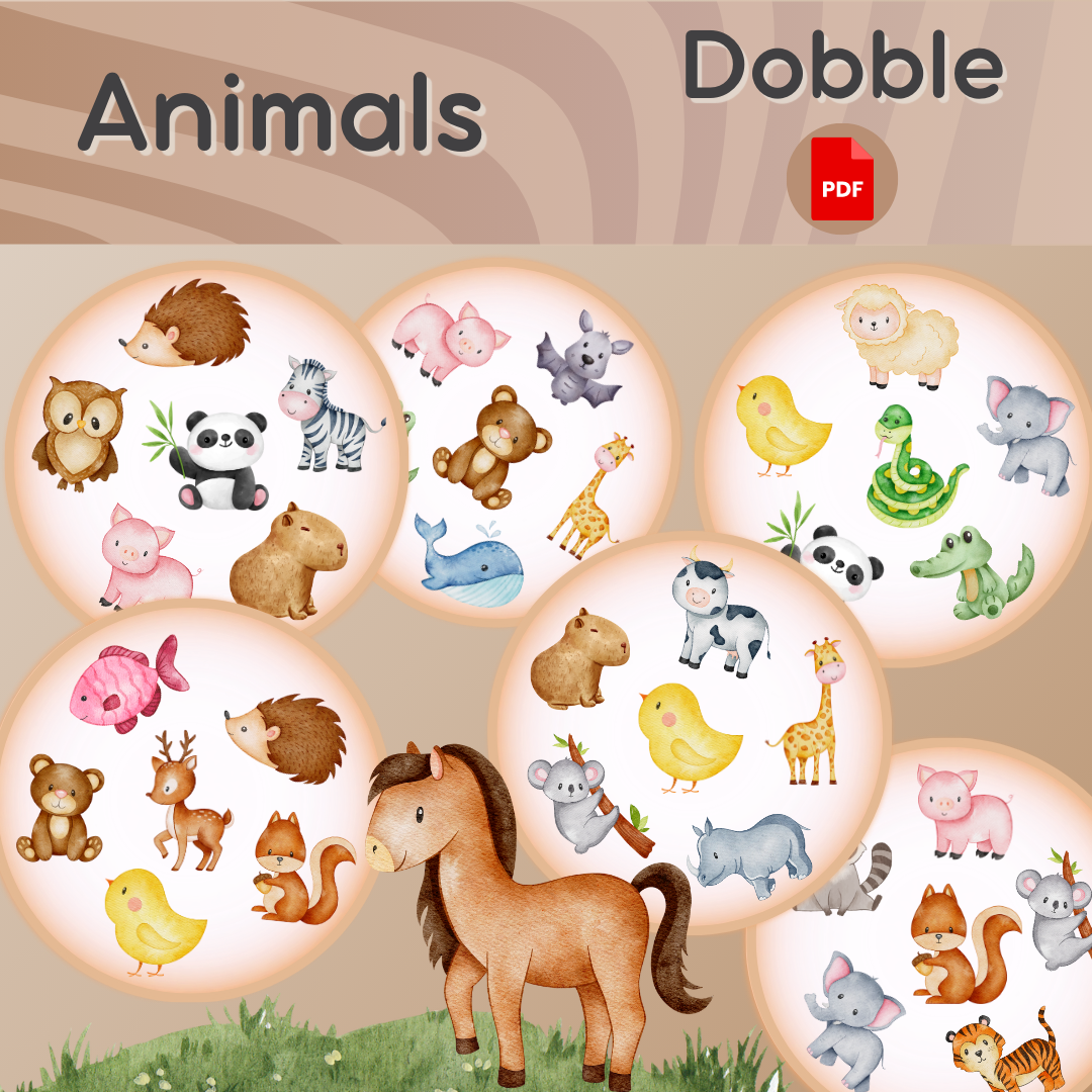 Animals Dobble | Portlandia Games | F3T