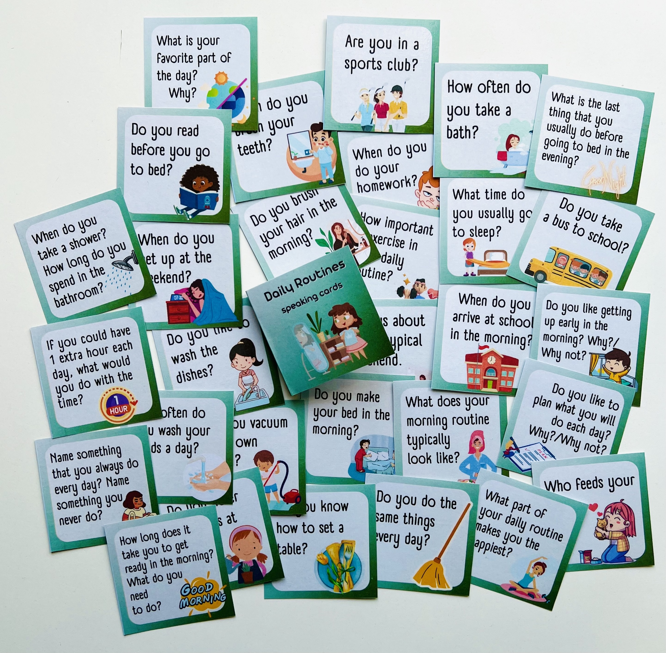 Daily Routines speaking cards | First Image