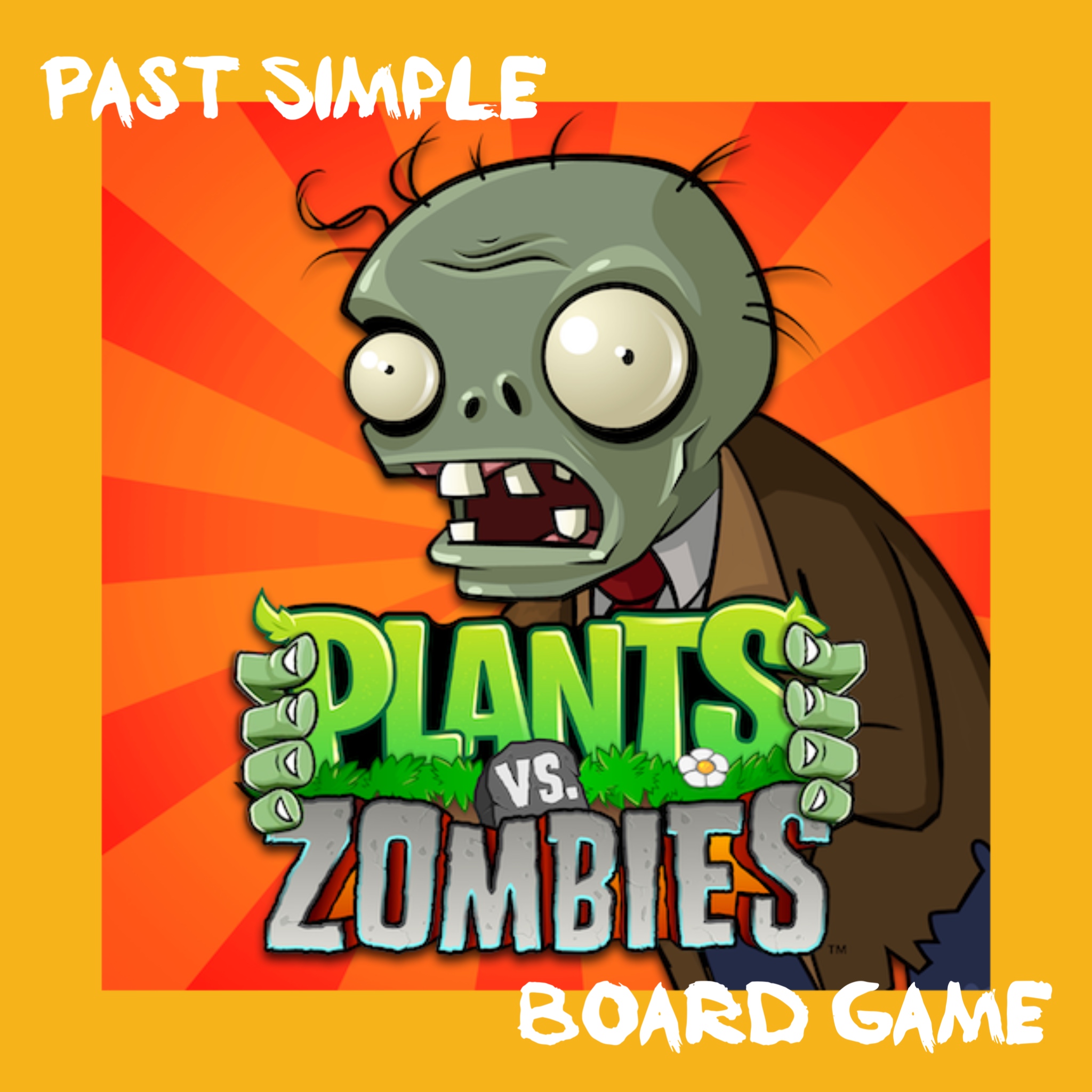 Plants VS Zombies Past Simple Board Game | English and Teachers | Alina  Serbina | F3T