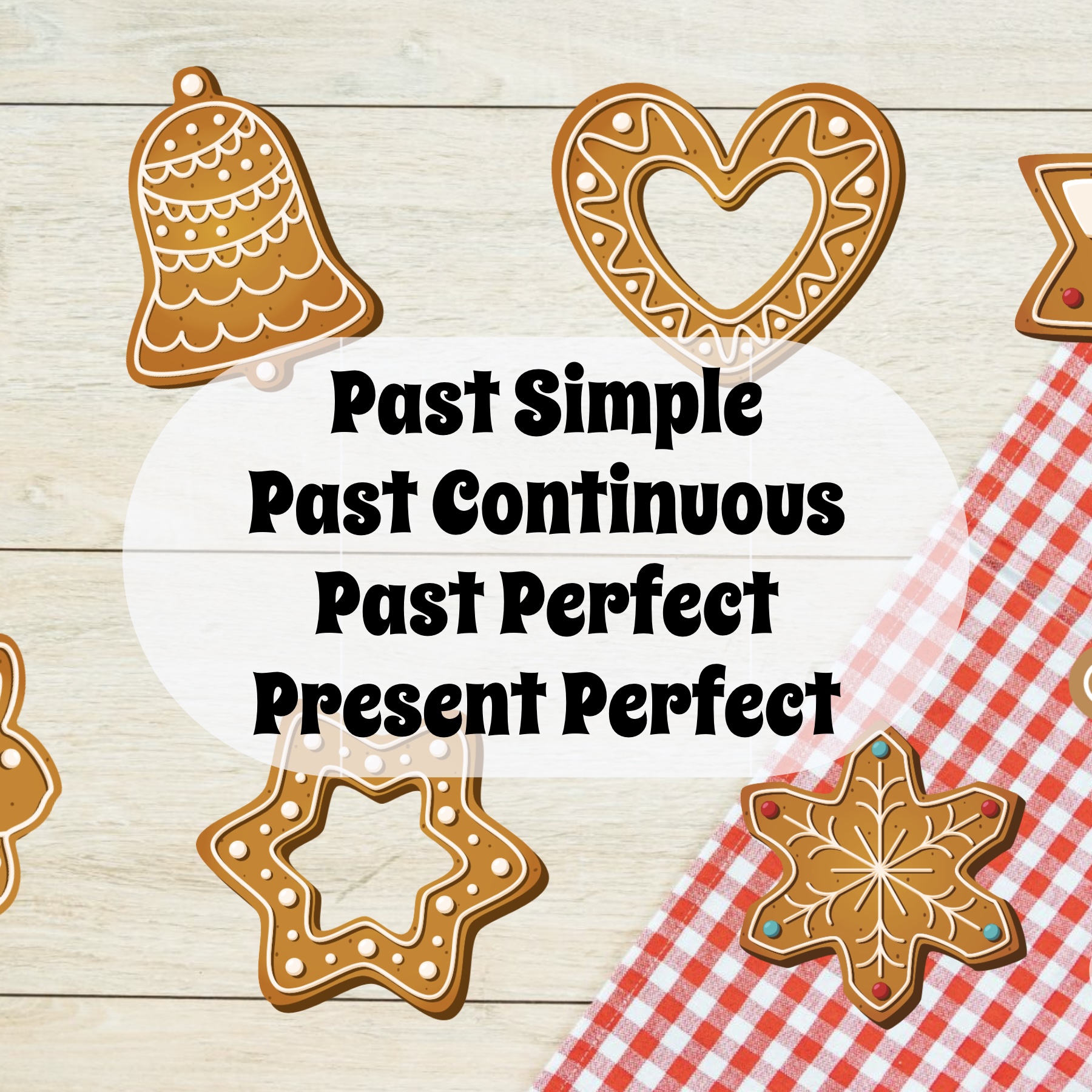 Печеньки Past Simple, Past Continuous, Present Perfect и Past Perfect |  EASY FOR BUSY | F3T