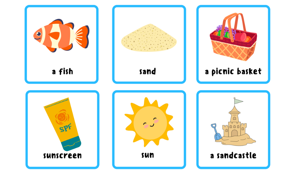 Summer board game + flashcards | First Image