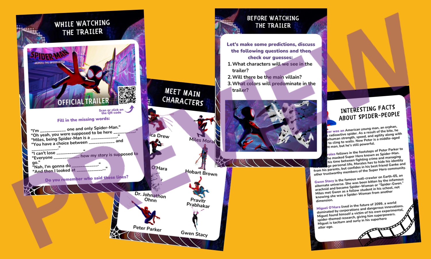 Spider-Man: Across The Spider-Verse workbook (offline) | First Image