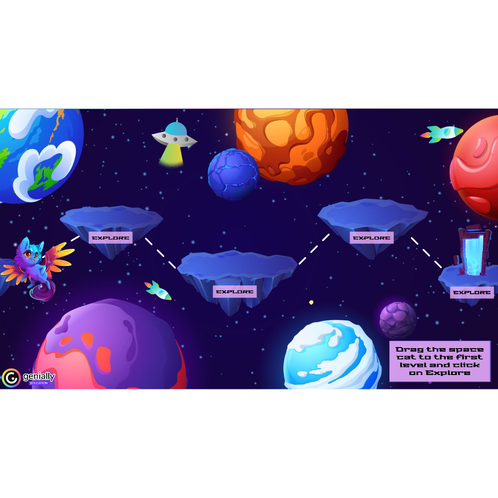 Space cat quest: Past Simple & space vocabulary | Second Image