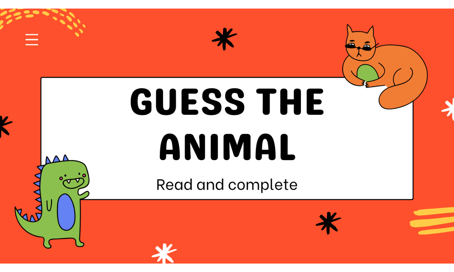 Guess the animal | First Image